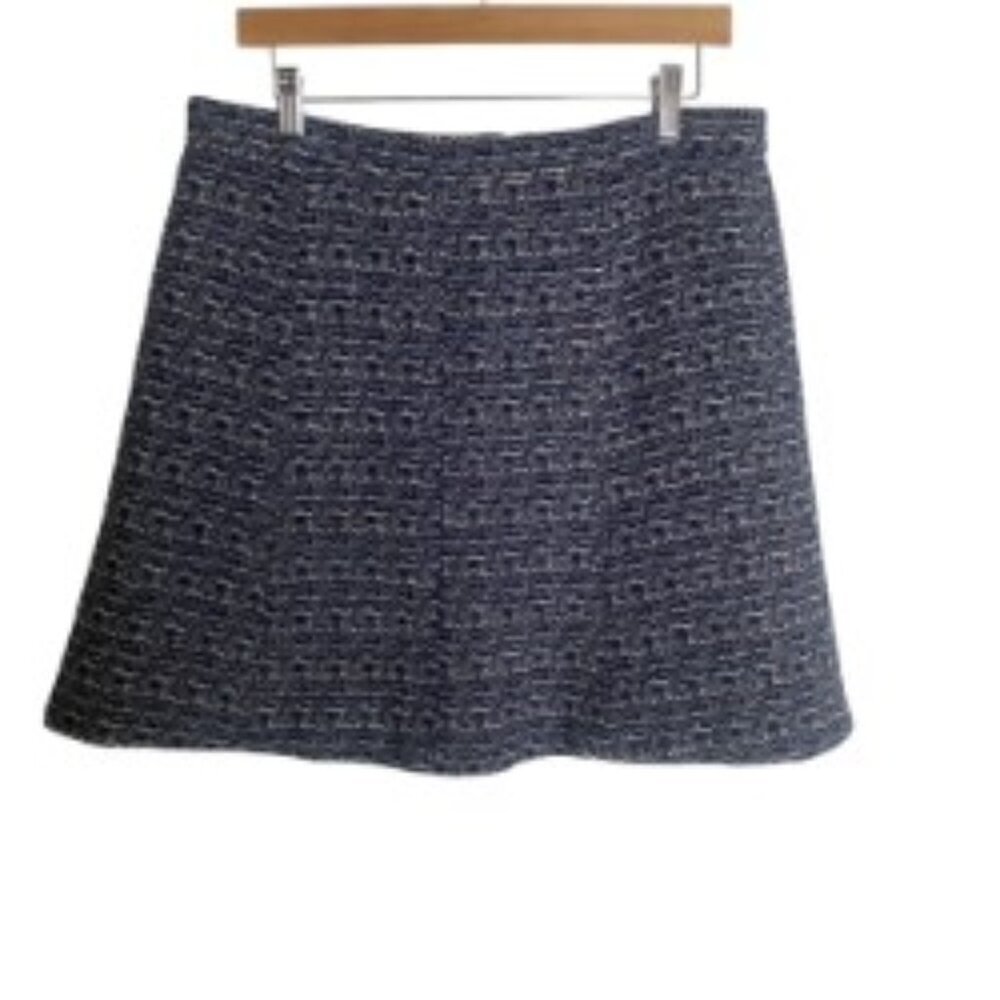 Ann Taylor Navy Tweed Skirt 12P